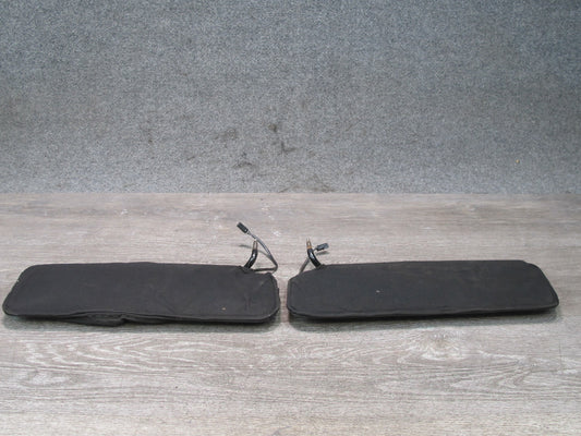 84-96 Chevrolet Corvette C4 Set of 2 Front Left & Right Sun Visor Black OEM