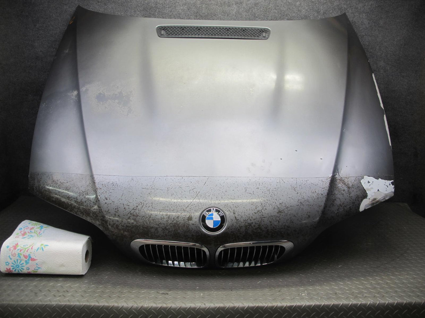 2001-2006 BMW E46 M3 S54 Convertible Coupe Front Hood Bonnet Panel Shell Silver