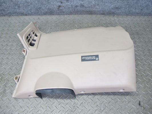 96-02 BMW E36/7 Z3 Left Under Dash Lower Knee Trim Cover Beige 8399809 OEM