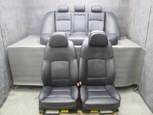 11-13 BMW F10 5-SERIES 550i Front & Rear Leather Comfort Seat Set Black OEM