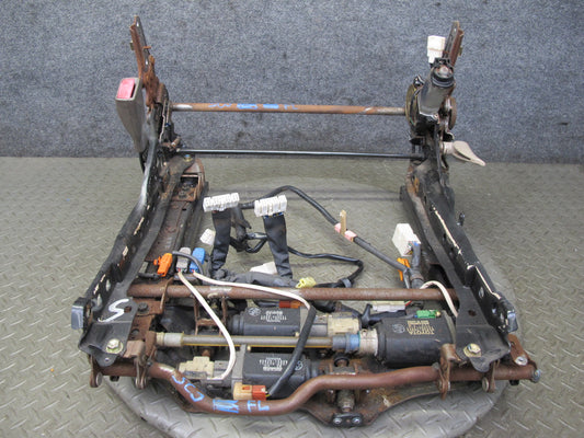 92-94 Lexus SC400 SC300 Front Left Seat Lower Frame Track Rail w Motors OEM