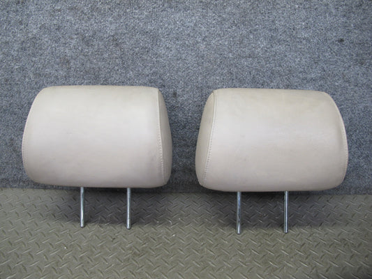 92-98 Lexus JZZ31L SC300 SC400 Set of 2 Front Seat Leather Headrest Cashmere OEM