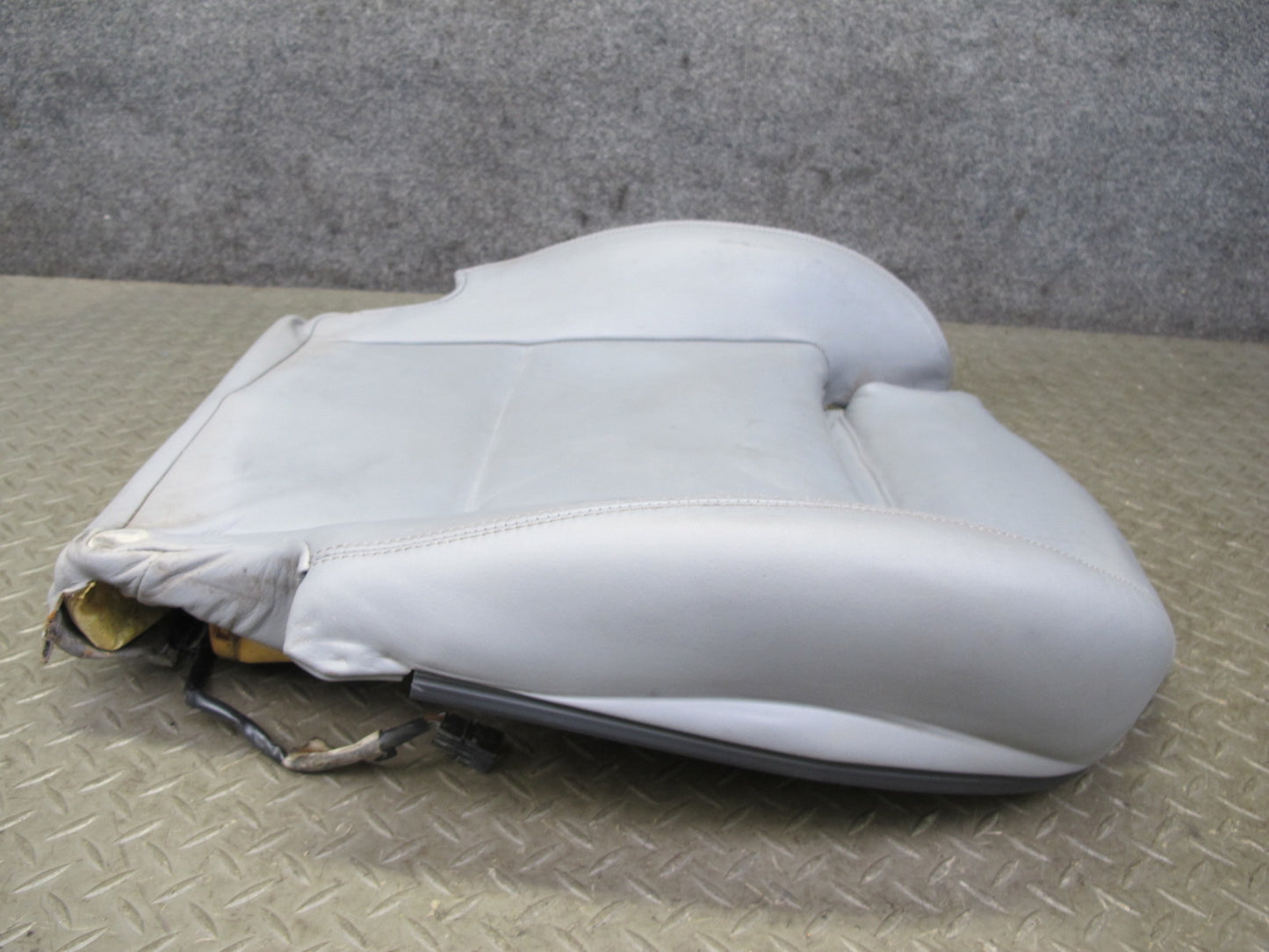 2001-2006 BMW E46 M3 Convertible Front Right Leather Seat Lower Cushion Gray