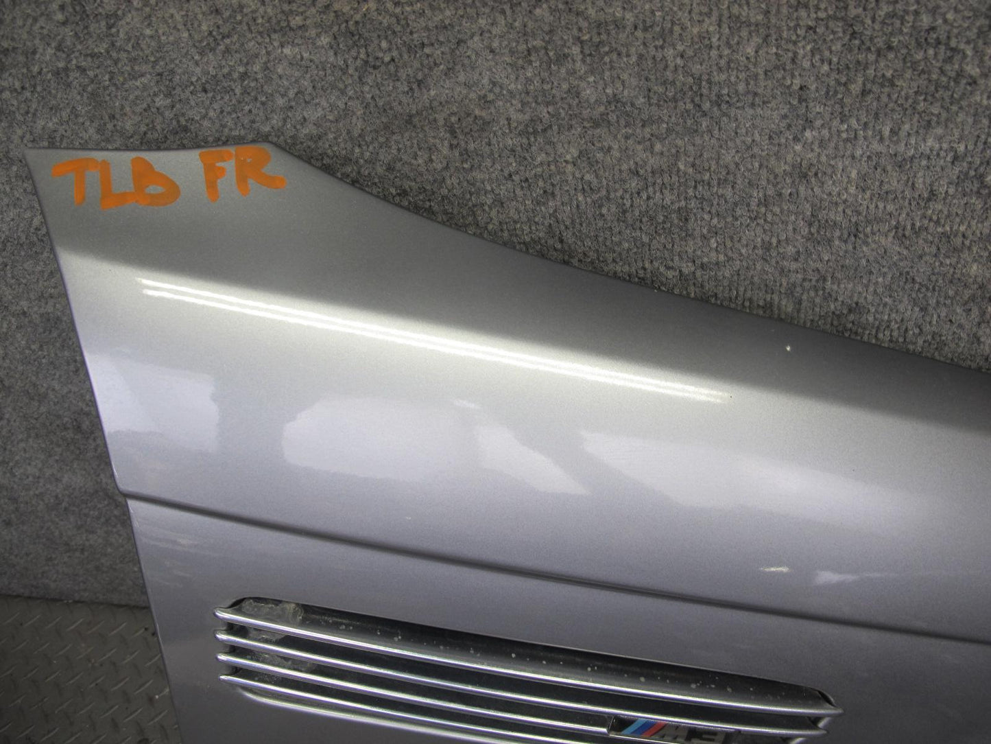 2001-2006 BMW E46 M3 S54 Front Right Passenger Side Fender Panel Shell Silver