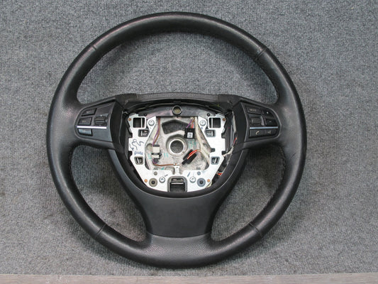 11-16 BMW F01 F07 F10 550i Heated Leather Steering w Controls OEM