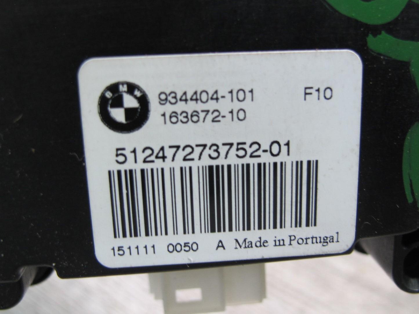 11-13 BMW F10 5-SERIES 550i Rear Trunk Lid Power Lock Drive Motor 7273752 OEM