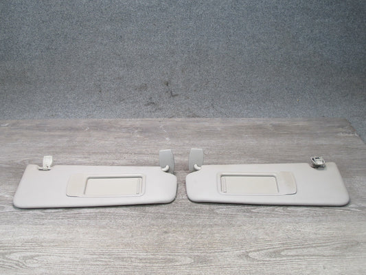 11-16 BMW F10 5-SERIES 550i Set of 2 Front Left & Right Sun Visor Beige OEM