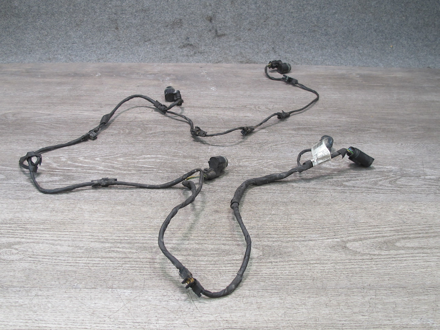 11-13 BMW F10 550i Front Bumper PDC Parking Assist Wire Harness w Sensor Set OEM