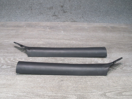 96-02 BMW E36/7 Z3 Roadster Set of 2 Front A Pillar Trim Cover Panel Black OEM
