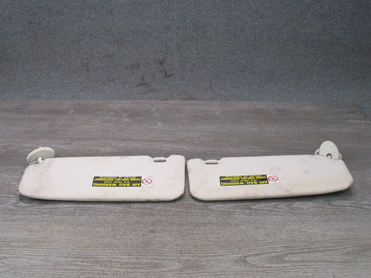 10-15 Lexus IS350 IS250 Convertible Front Left & Right Sun Visor Shade Ivory OEM
