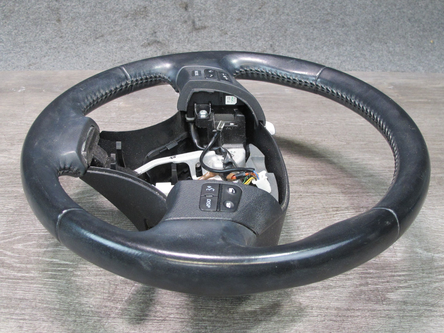 06-12 Lexus IS350 IS250 A/T Leather Steering w Switches & Paddles Black OEM