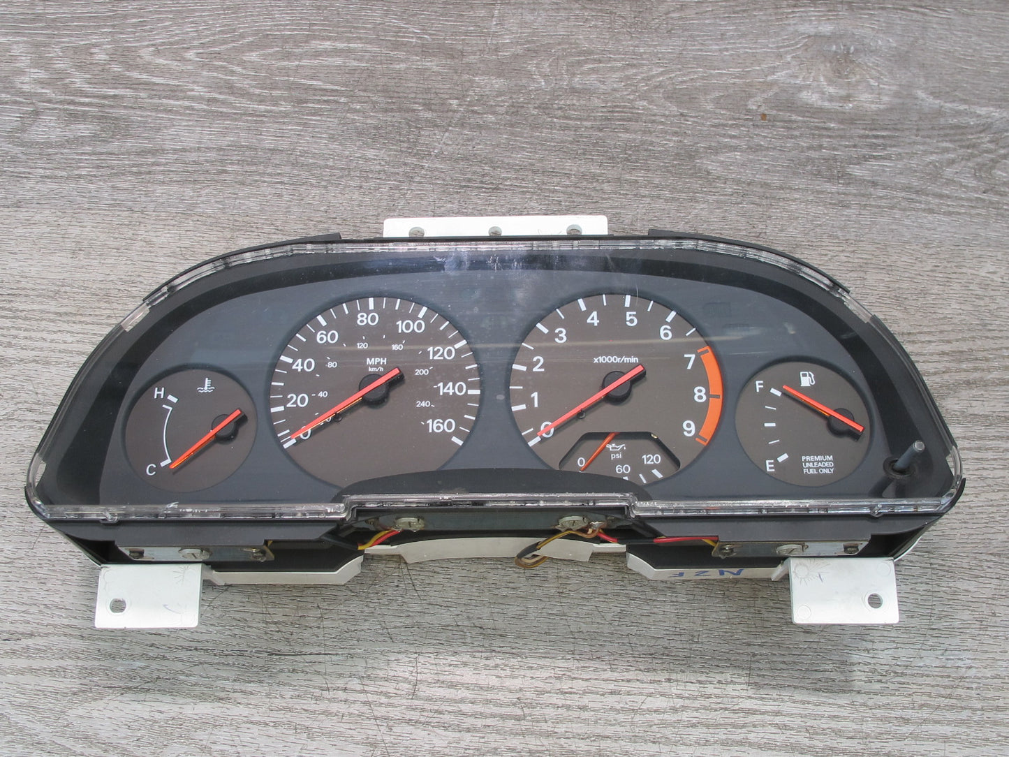 1993 Nissan Z32 300ZX NON Turbo M/T Instrument Cluster Gauge Speedometer OEM