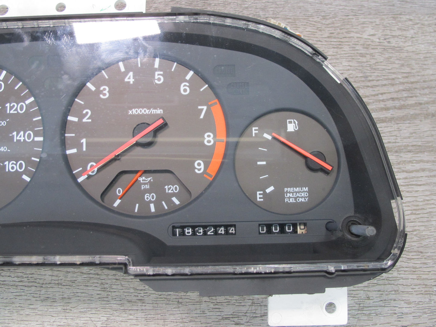 1993 Nissan Z32 300ZX NON Turbo M/T Instrument Cluster Gauge Speedometer OEM
