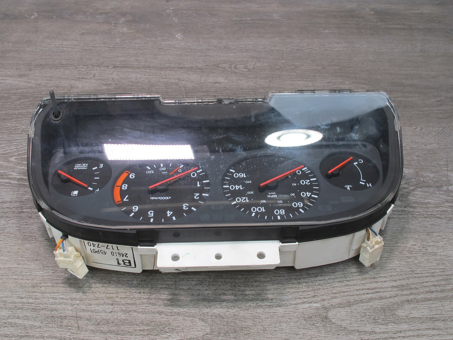 1993 Nissan Z32 300ZX NON Turbo M/T Instrument Cluster Gauge Speedometer OEM