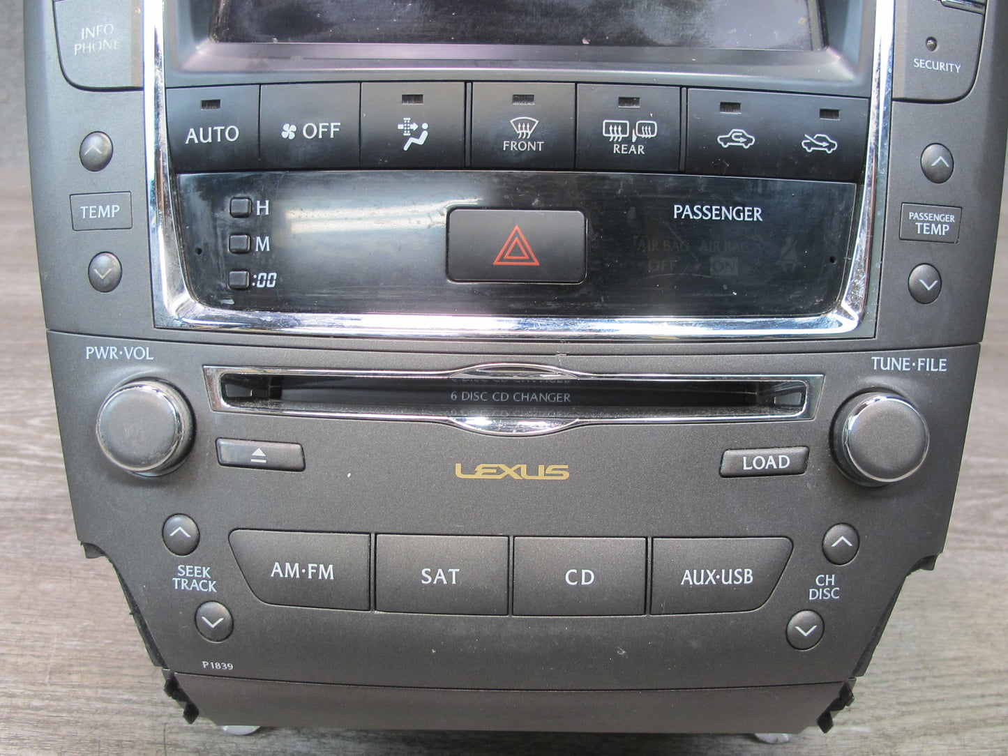 2010 Lexus IS350 IS250 GPS Navigation Display Screen Receiver Head Unit OEM