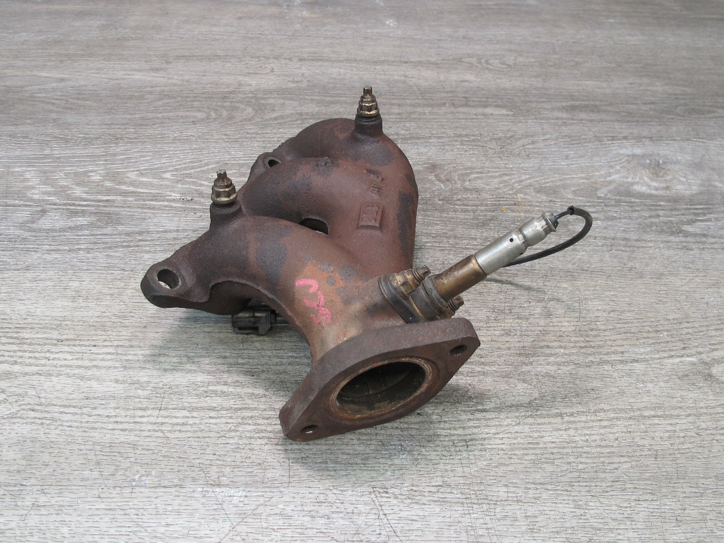 92-96 Lexus JZZ31L SC300 2JZGE Front Exhaust Manifold w Sensor Assembly OEM