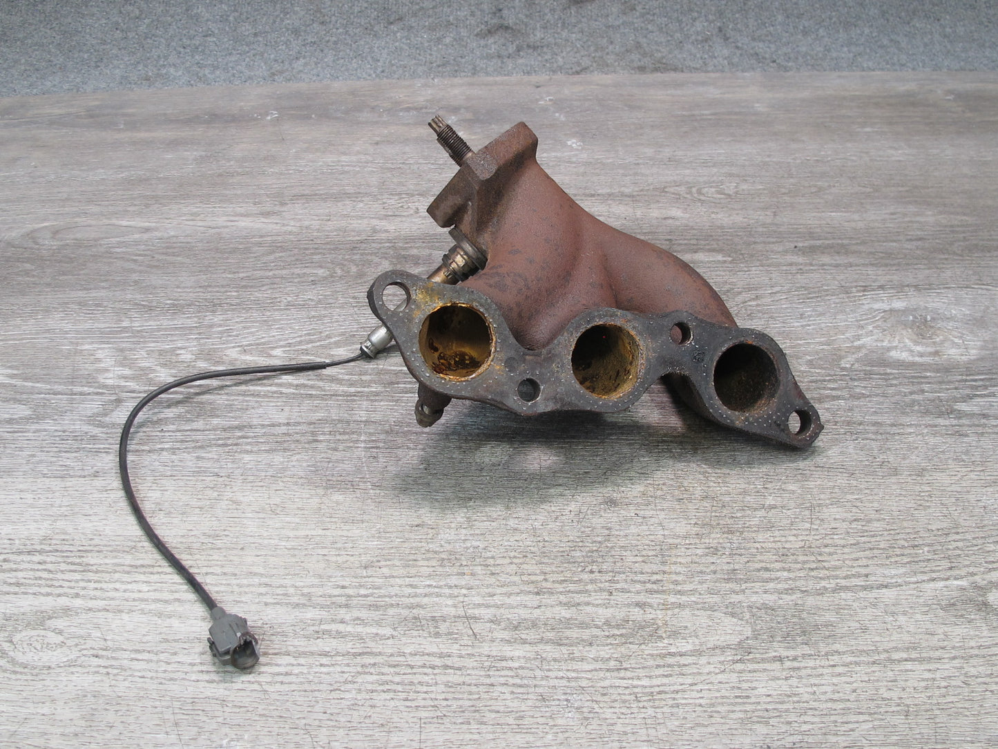 92-96 Lexus JZZ31L SC300 2JZGE Rear Exhaust Manifold w Sensor Assembly OEM