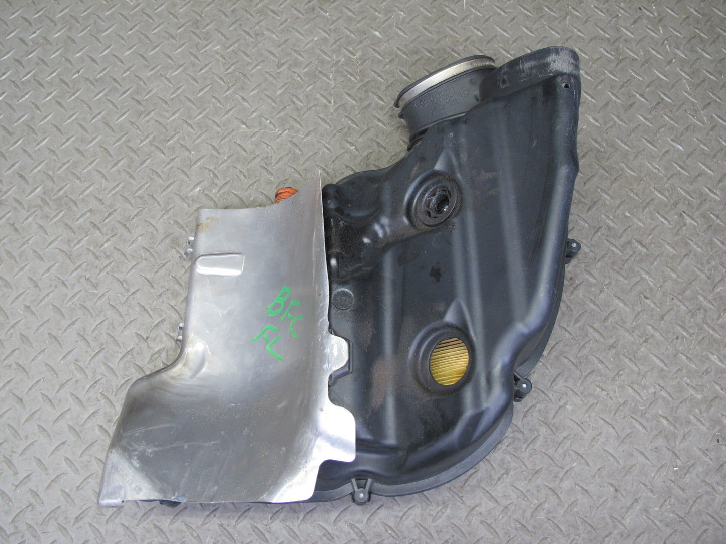 11-13 BMW F12 F10 550i N63 Left Air Intake Cleaner Filter Box w MAF Sensor OEM