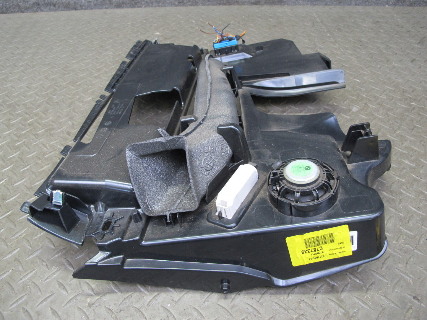 11-16 BMW F10 5-SERIES 550i Front Left Under Dash Knee Trim Panel w Speaker OEM