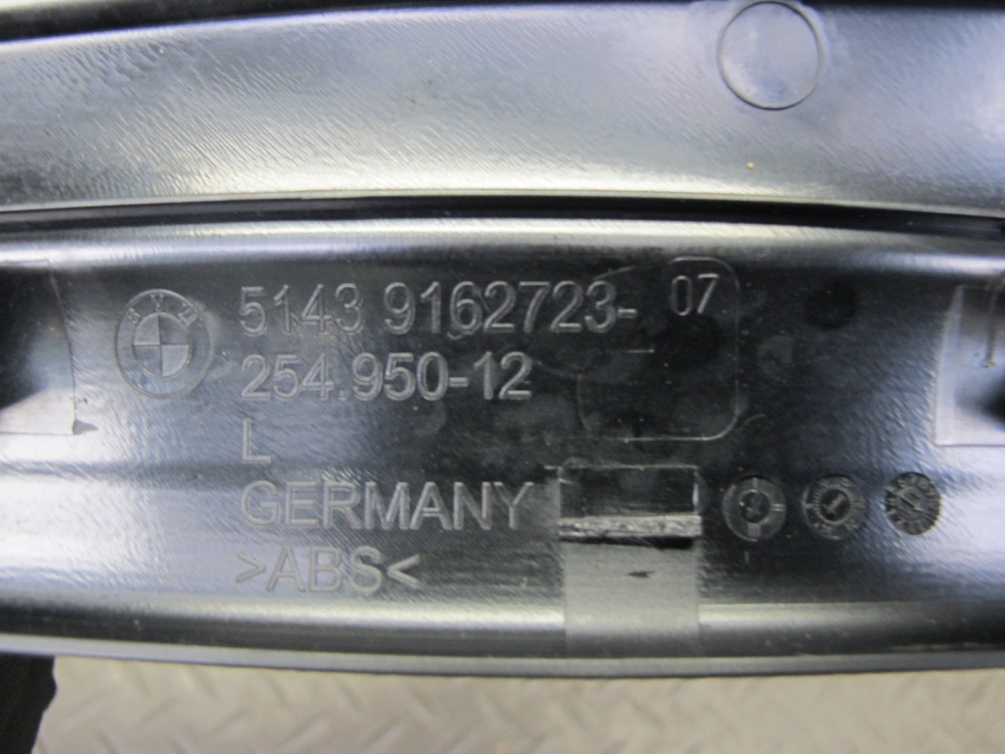 11-16 BMW F10 5-SERIES 550i Set of 2 Rear Door Scuff Sill Plate Trim Panel OEM
