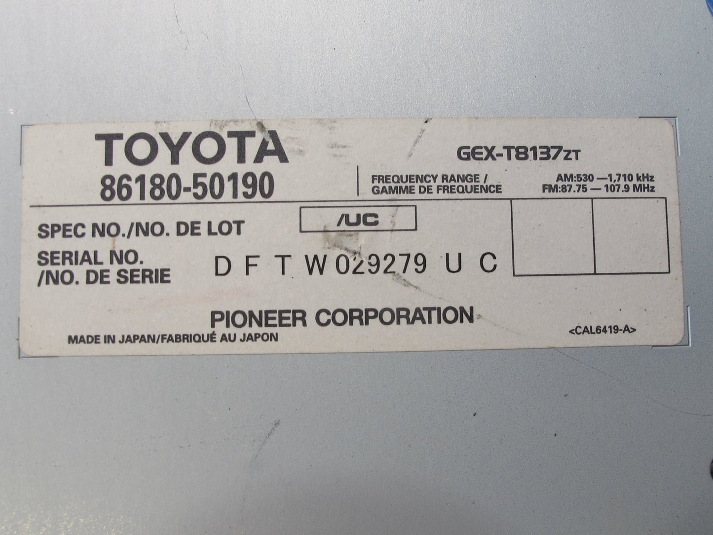 04-06 Lexus UCF30L LS430 Pioneer Audio Radio AMP Amplifier 86180-50190 OEM