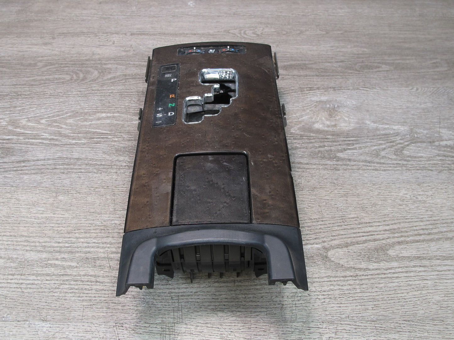 10-11 Lexus IS350 IS250 A/T Front Center Console Wood Gear Shifter Trim OEM