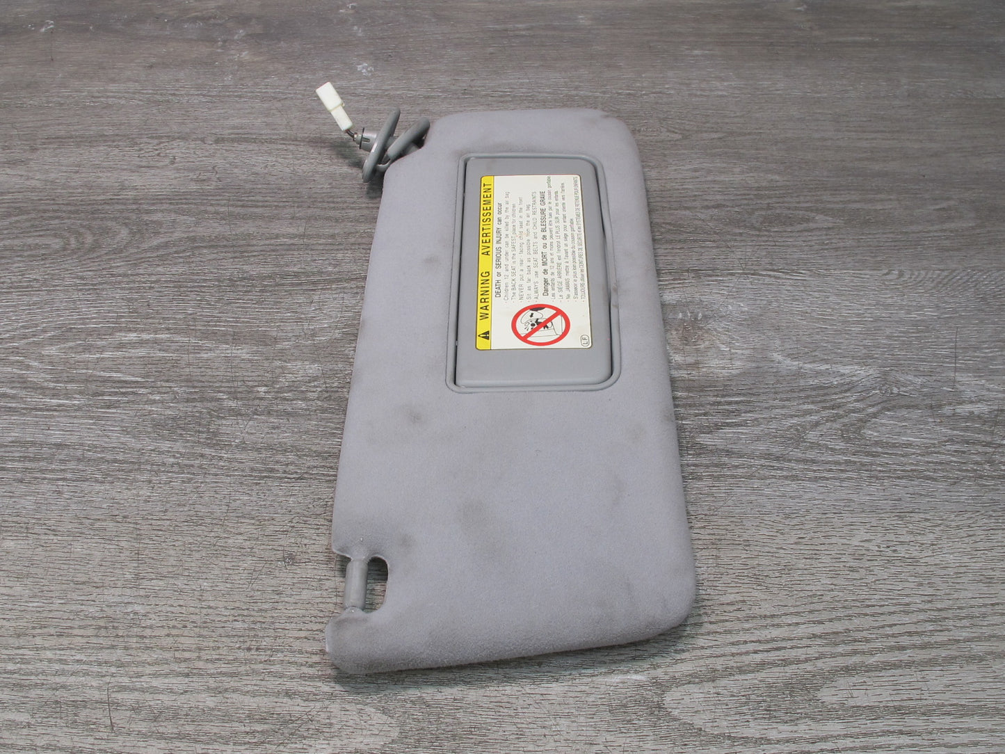01-06 Lexus UCF30L LS430 Set of 2 Front Left & Right Sun Visor Gray OEM