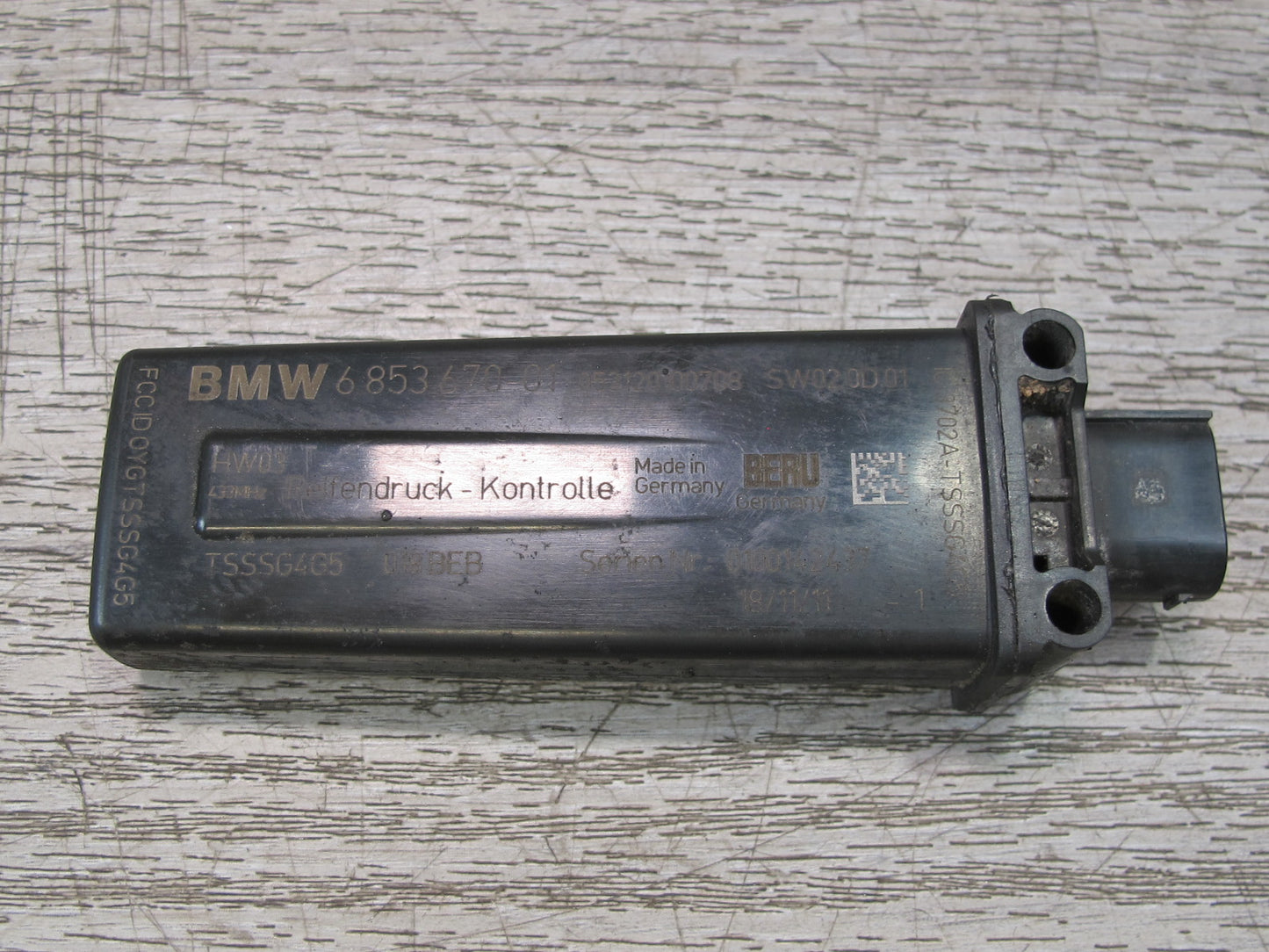 11-16 BMW F12 F10 550i TPMS RDC Tire Pressure Monitor Sensor Control Module OEM