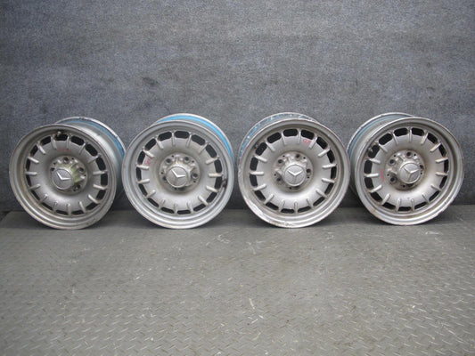 73-85 Mercedes R107 Set of 4 R14 14" Alloy Wheel Rim 14x6.5J ET30 1084001002 OEM
