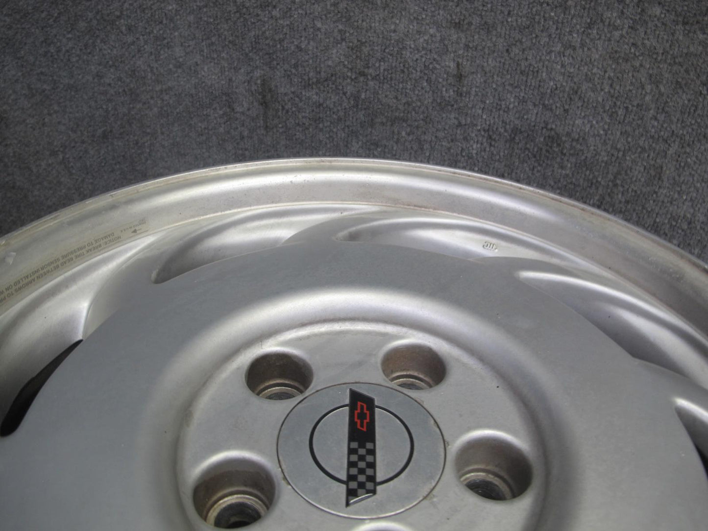 91-92 Chevrolet Corvette C4 Left 17" R17 Alloy Wheel Rim 17x9.5J ET56 OEM