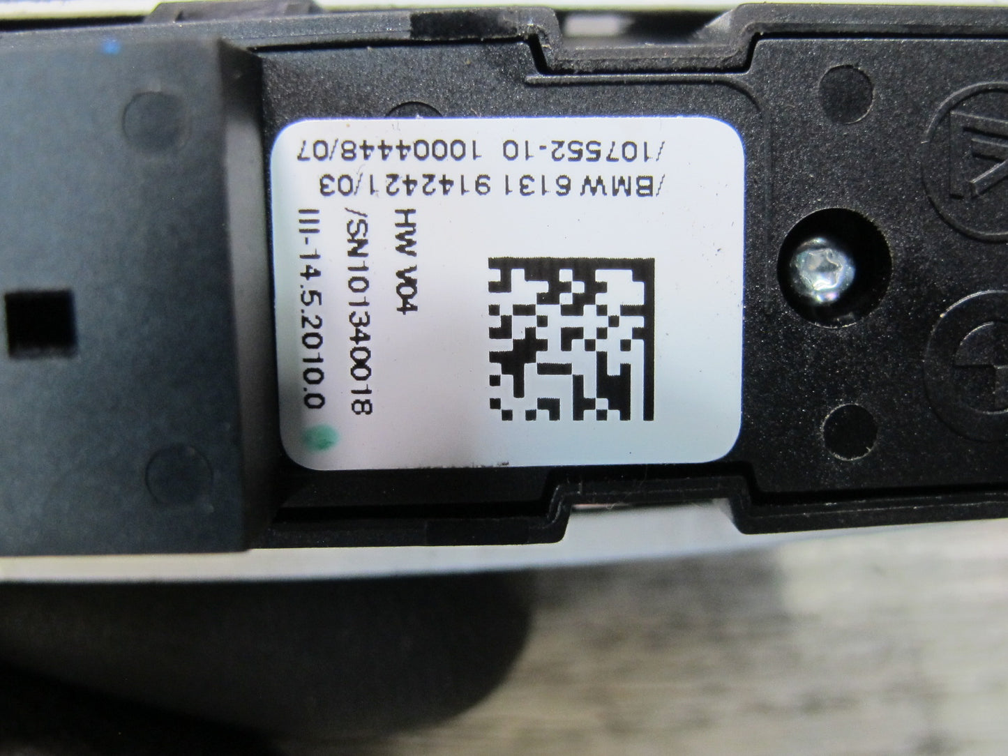 09-16 BMW E89 Z4 Dynamics Traction Control Sport Switch 9142421 OEM