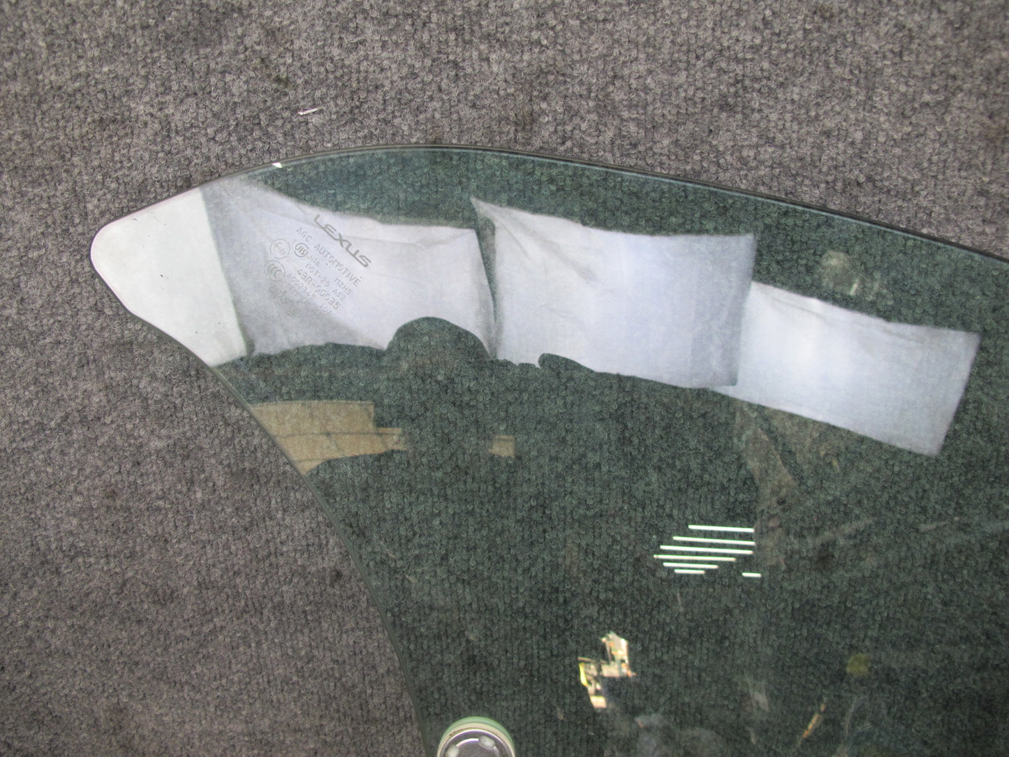 10-15 Lexus IS350 IS250 Convertible Rear Right Side Quarter Window Glass OEM
