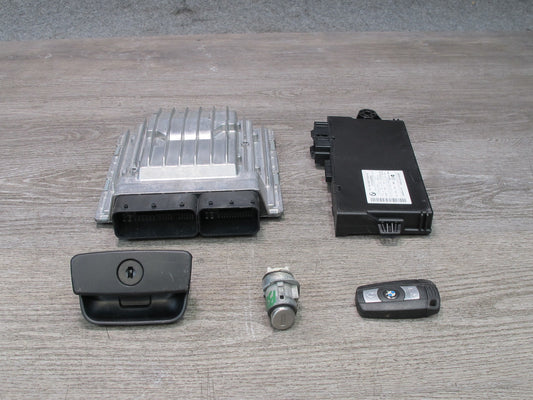 10-16 BMW E89 Z4 N54 Engine ECU DME CAS3 Lock Cylinder Glove Handle KEY Set OEM