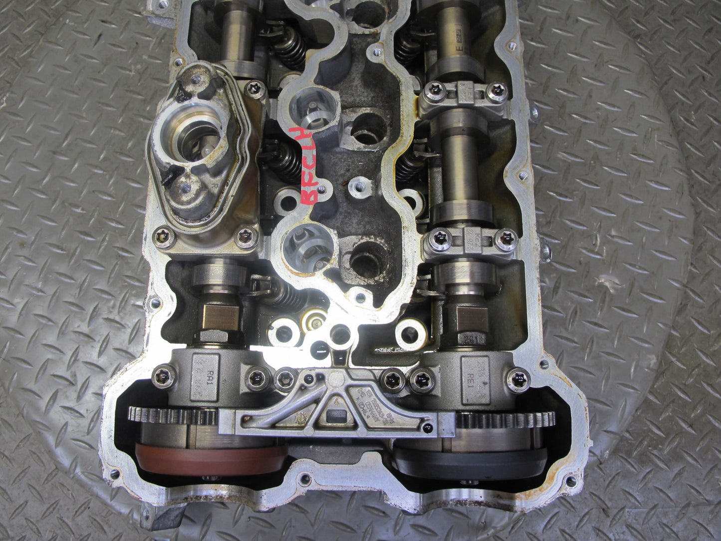 11-13 BMW F10 550i N63 Engine Motor Left Cylinder Head w Camshafts 103K OEM