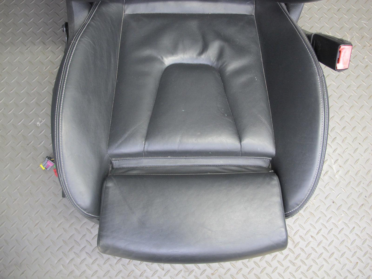 13-16 Audi B8 S4 Front & Rear Leather Sport Heated Seat Set Black OEM