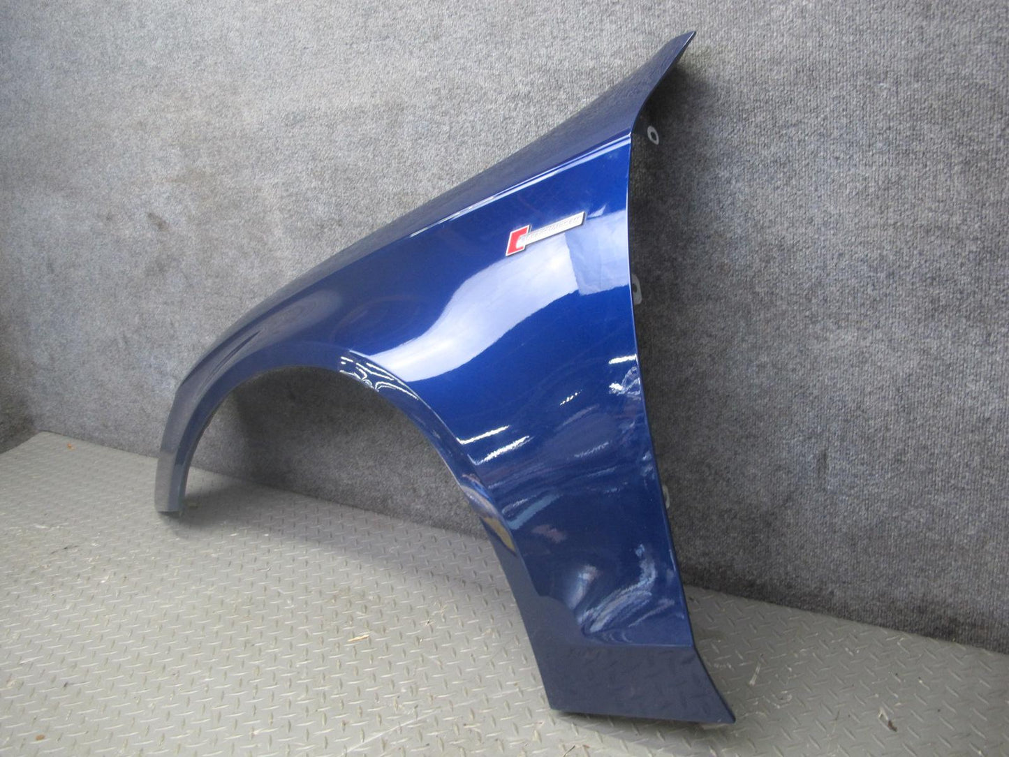13-16 Audi B8 A4 S4 Front Left Fender Shell Cover Panel Blue OEM