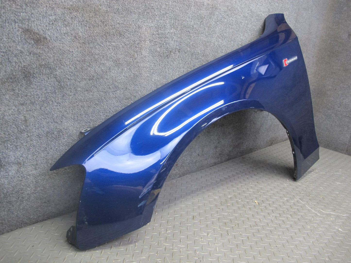 13-16 Audi B8 A4 S4 Front Left Fender Shell Cover Panel Blue OEM