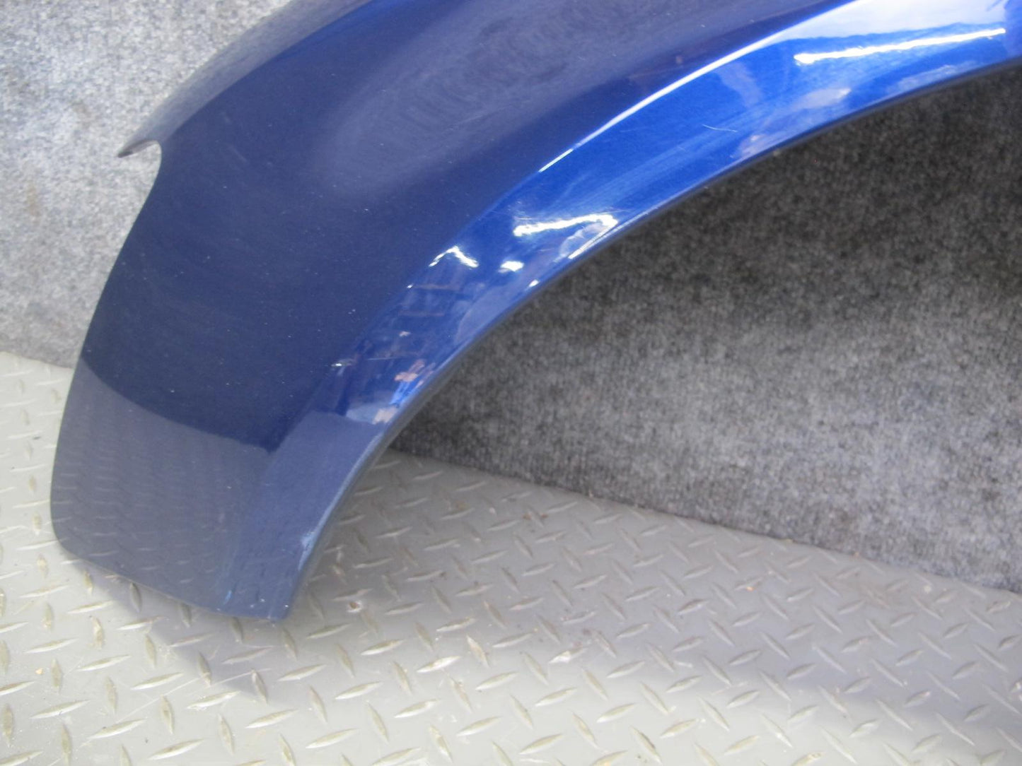 13-16 Audi B8 A4 S4 Front Left Fender Shell Cover Panel Blue OEM