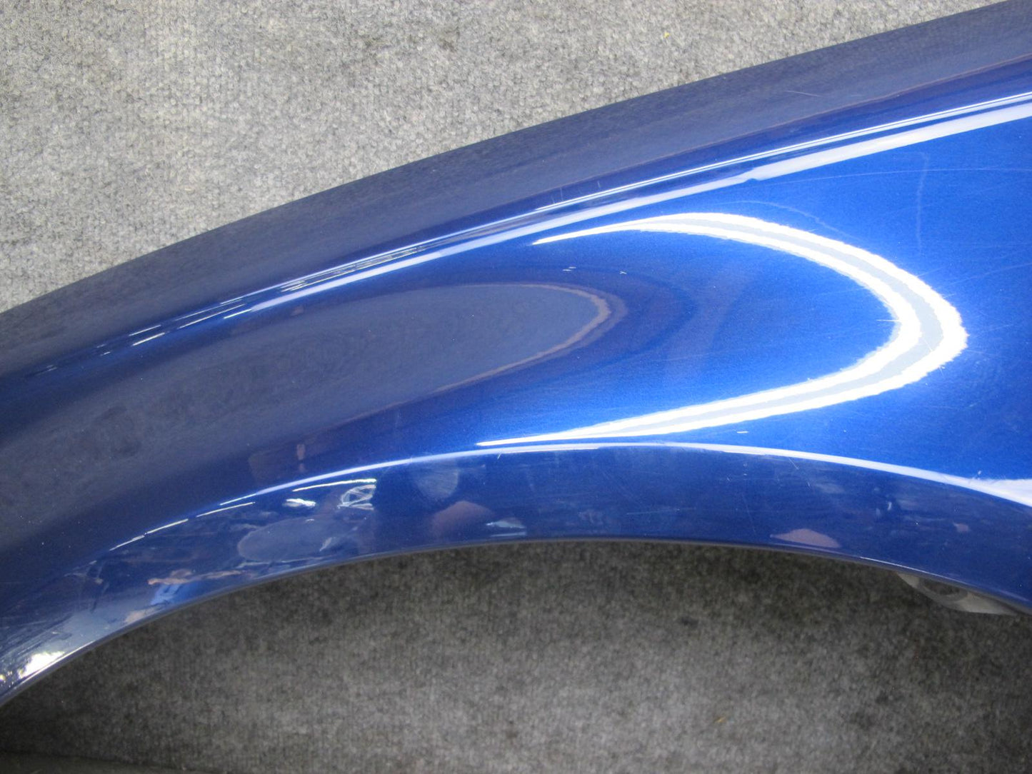 13-16 Audi B8 A4 S4 Front Left Fender Shell Cover Panel Blue OEM