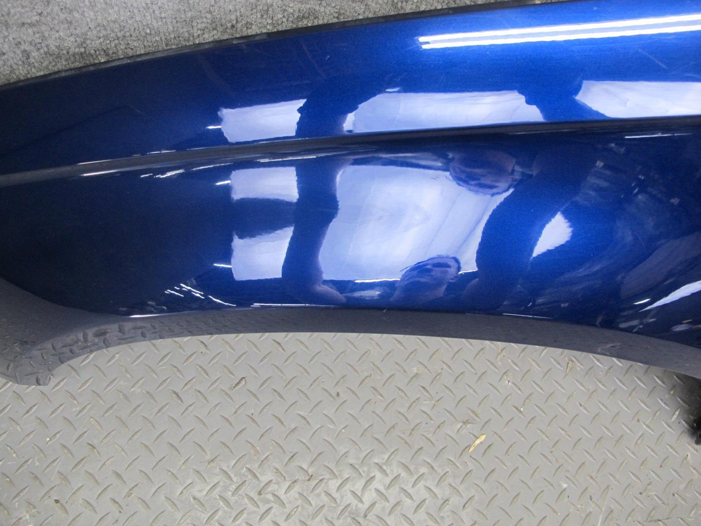 13-16 Audi B8 A4 S4 Front Left Fender Shell Cover Panel Blue OEM
