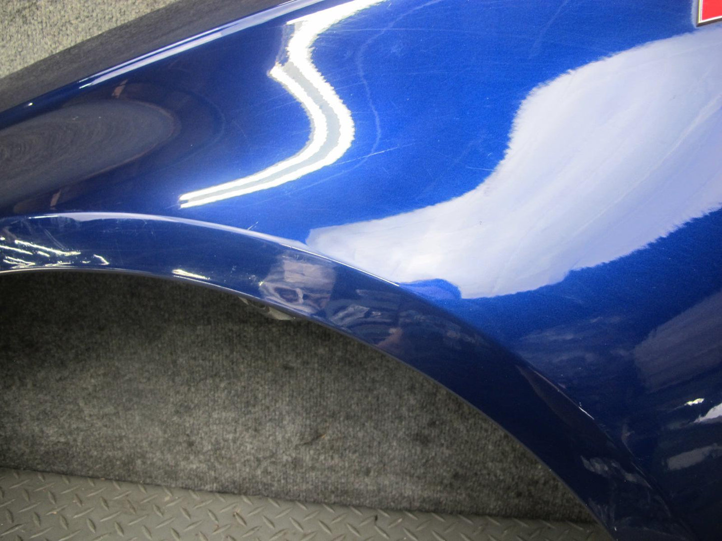 13-16 Audi B8 A4 S4 Front Left Fender Shell Cover Panel Blue OEM