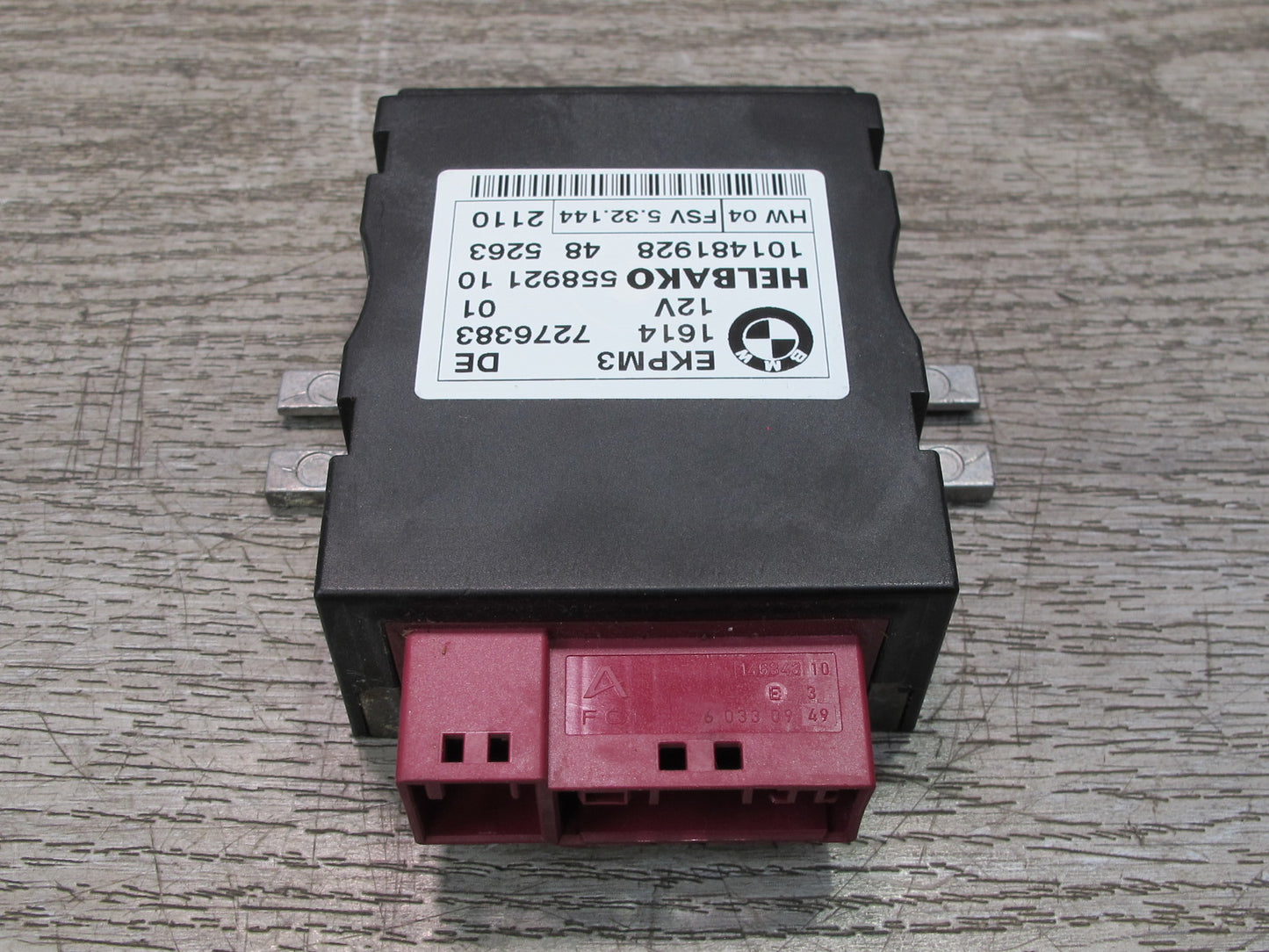 09-16 BMW E89 Z4 Fuel Pump Control Module 7276383 OEM
