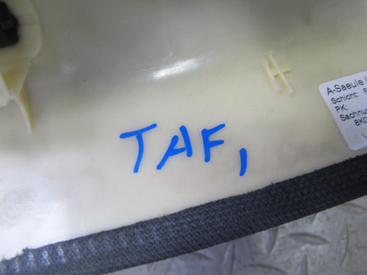 10-16 Audi B8 A4 S4 Set of 2 Front Interior A Pillar Trim Cover Panel OEM