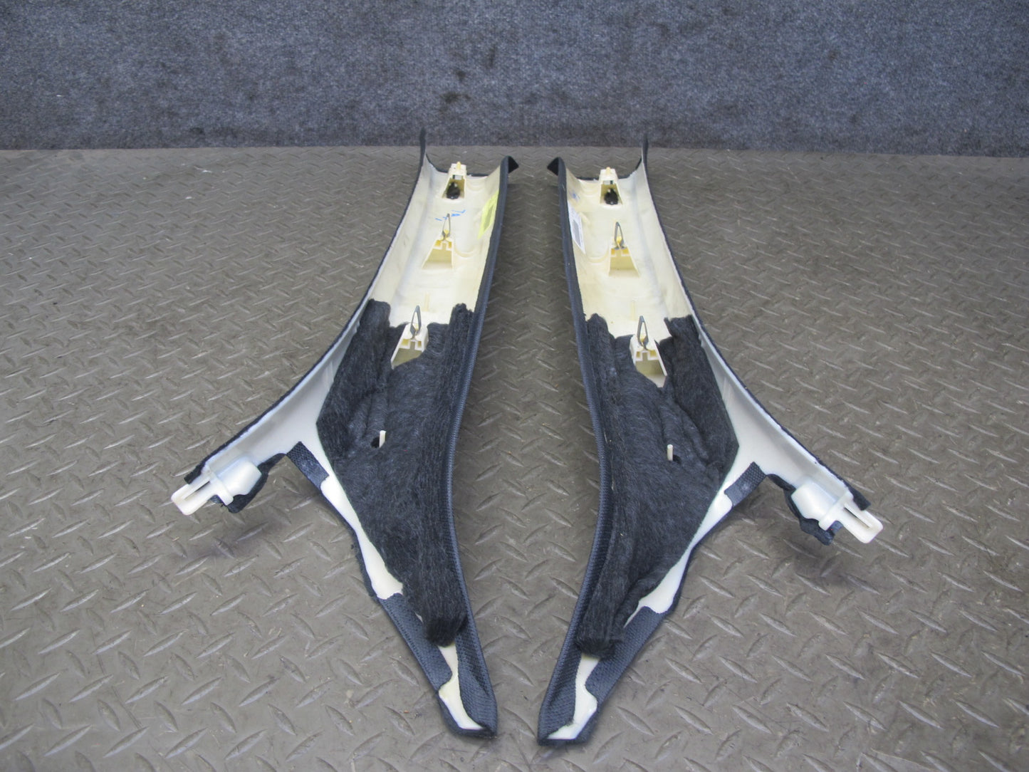 10-16 Audi B8 A4 S4 Set of 2 Front Interior A Pillar Trim Cover Panel OEM