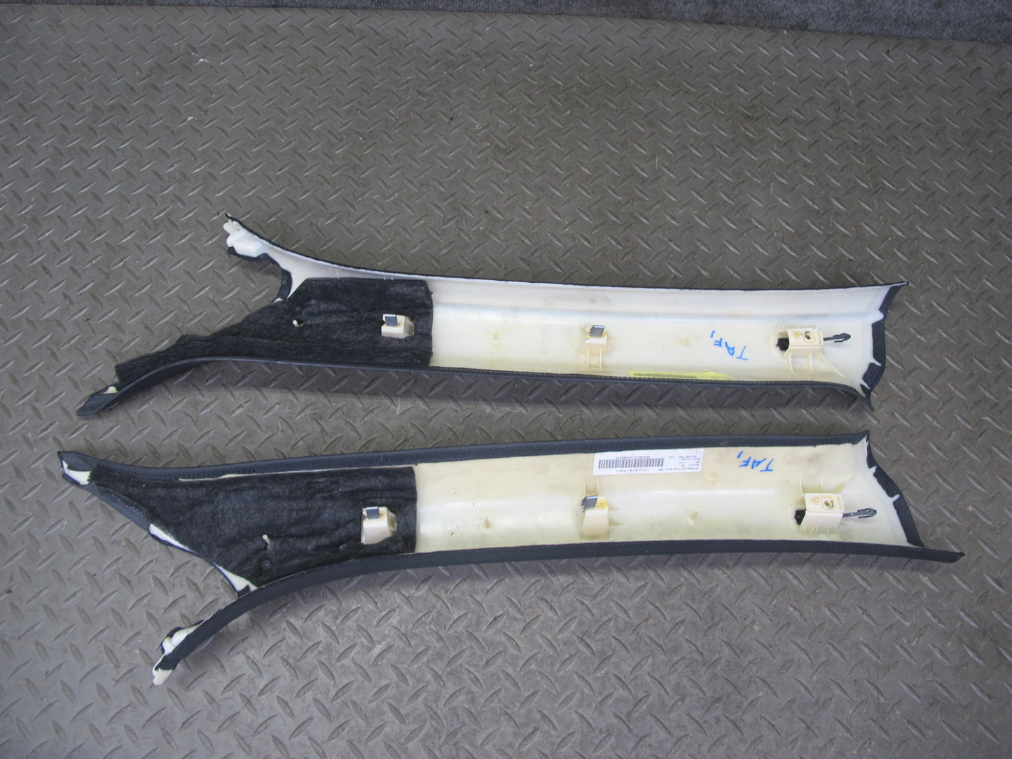 10-16 Audi B8 A4 S4 Set of 2 Front Interior A Pillar Trim Cover Panel OEM