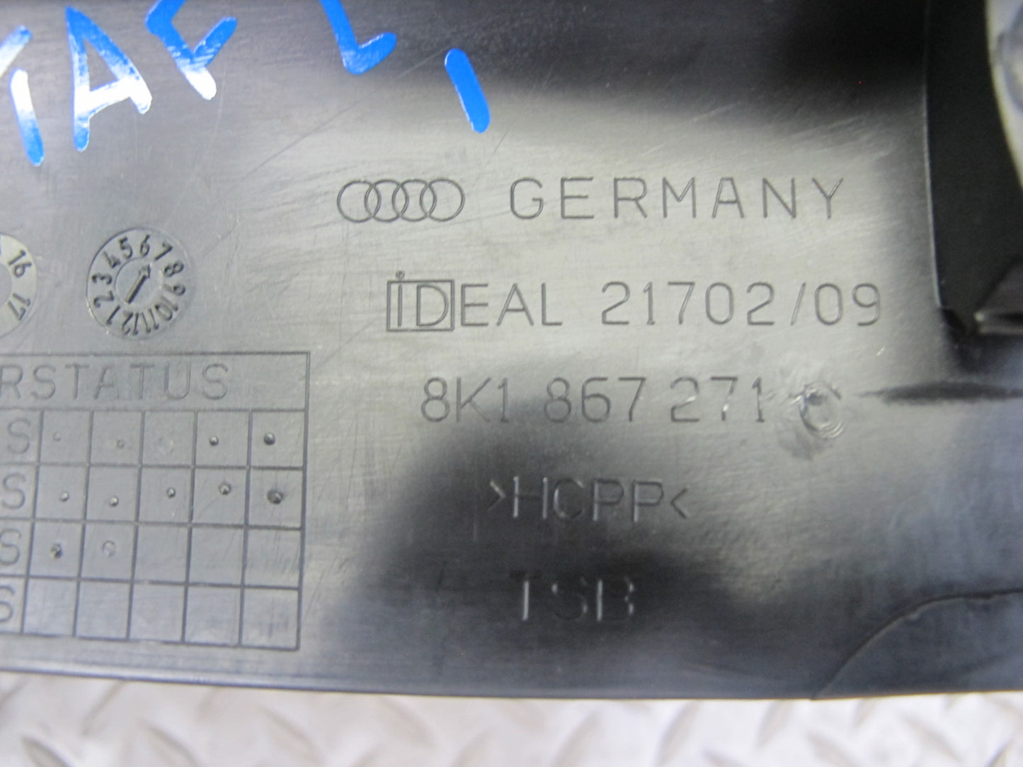 13-16 Audi B8 A4 S4 Set of 2 Front Left & Right Kick Trim Cover Panel OEM