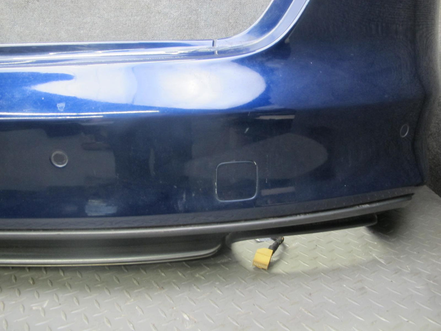 13-16 Audi B8 S4 Rear Bumper Cover w PDC Sensors Blue OEM