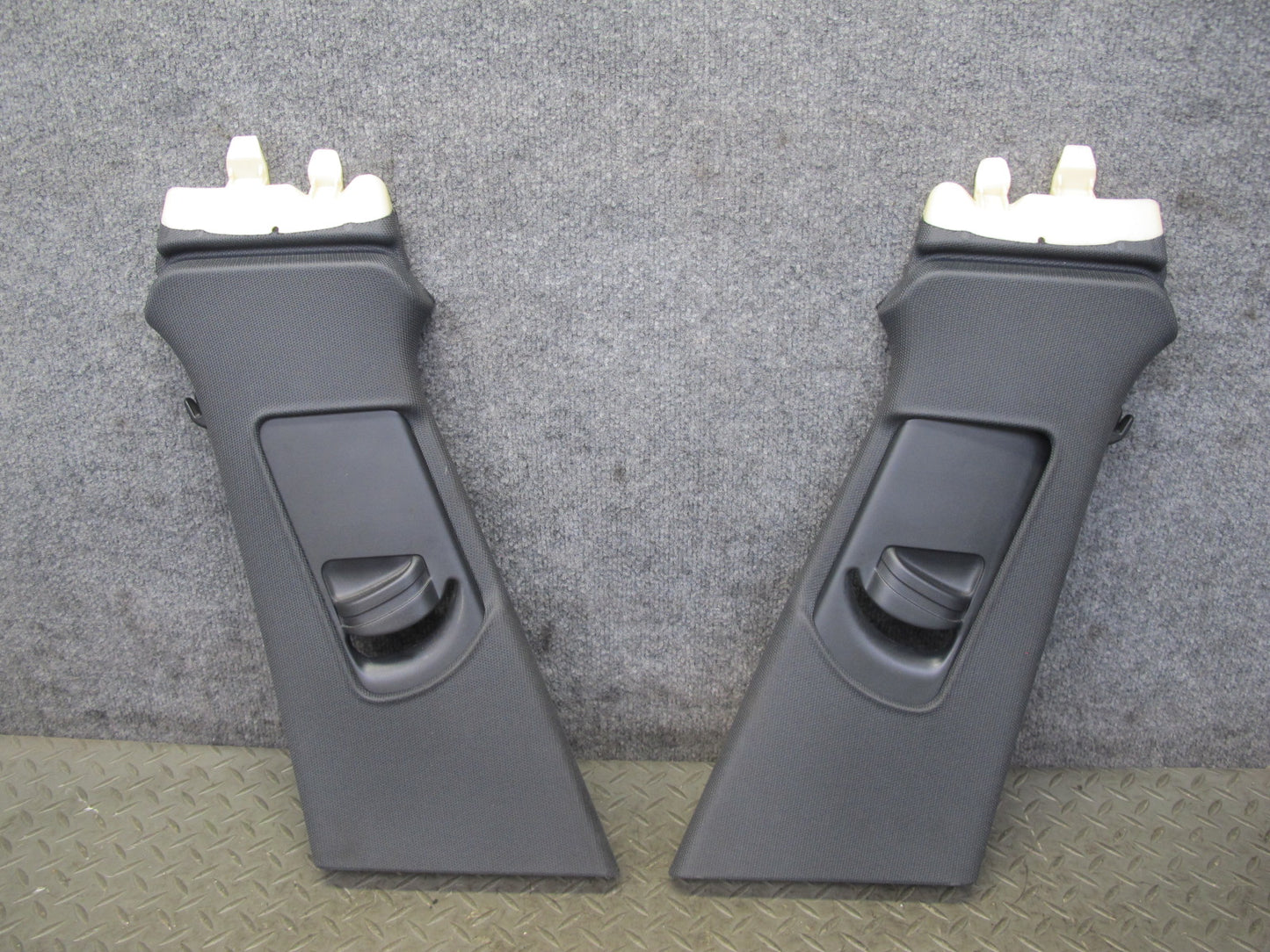 10-16 Audi B8 A4 S4 Sedan Set of 2 Interior B Pillar Upper Trim Cover Panel OEM