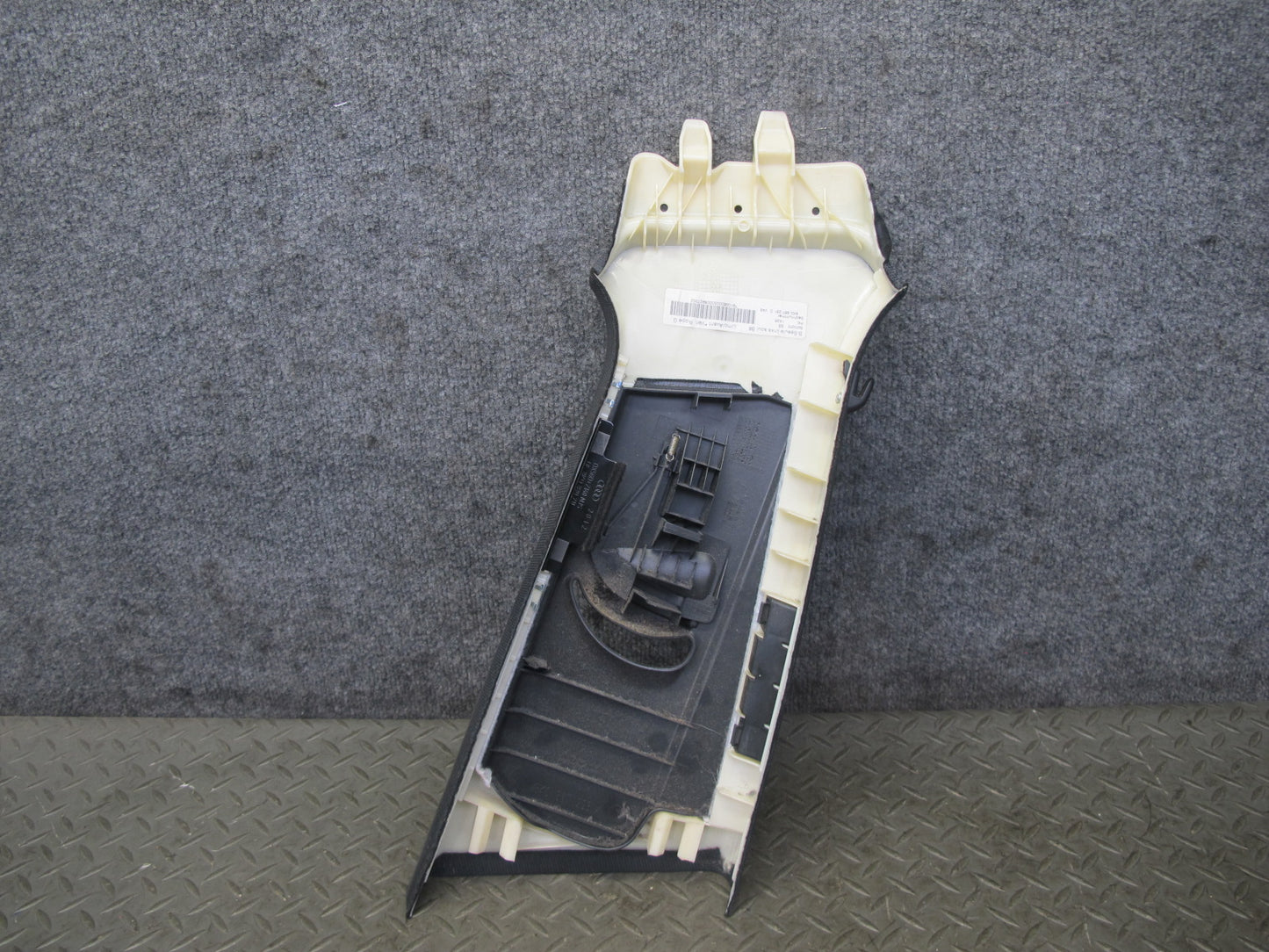 10-16 Audi B8 A4 S4 Sedan Set of 2 Interior B Pillar Upper Trim Cover Panel OEM