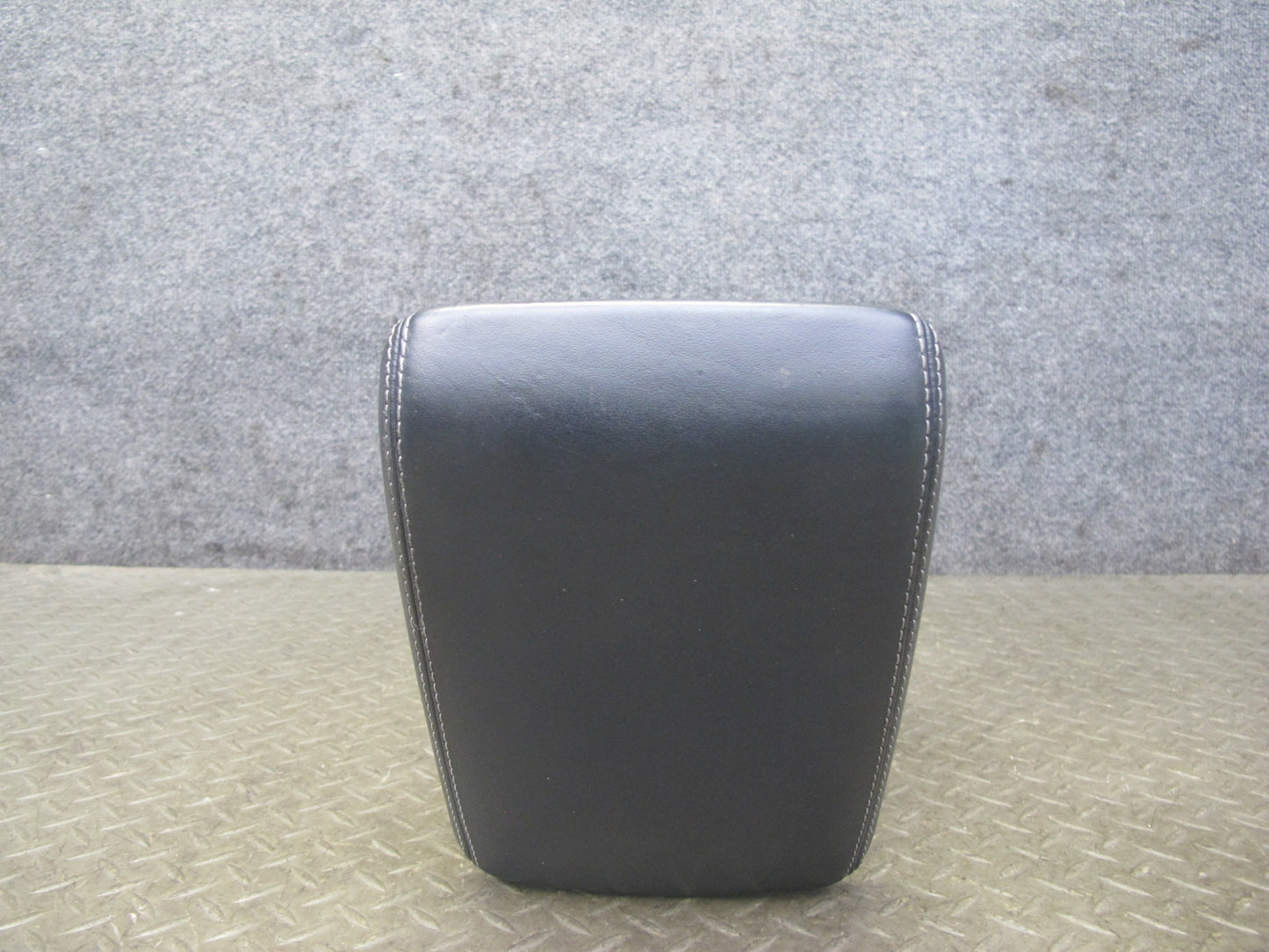 10-16 Audi A4 S4 Front Center Console Leather Armrest Black w Bracket OEM